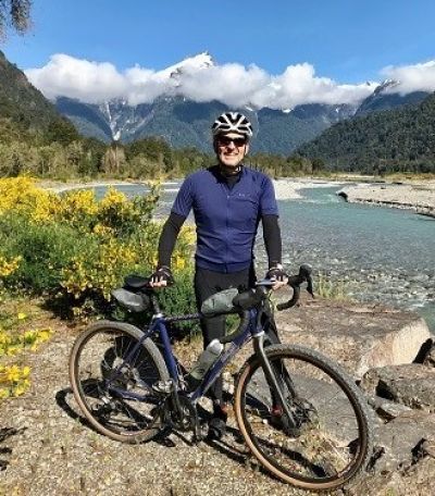 Mark Beaven Cycling on the  tour with redspokes